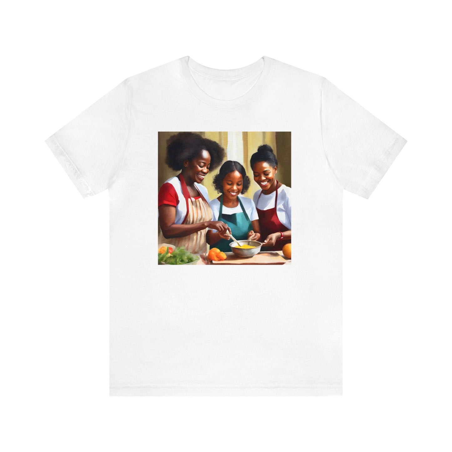 Black Women Cooking Short Sleeve Tee