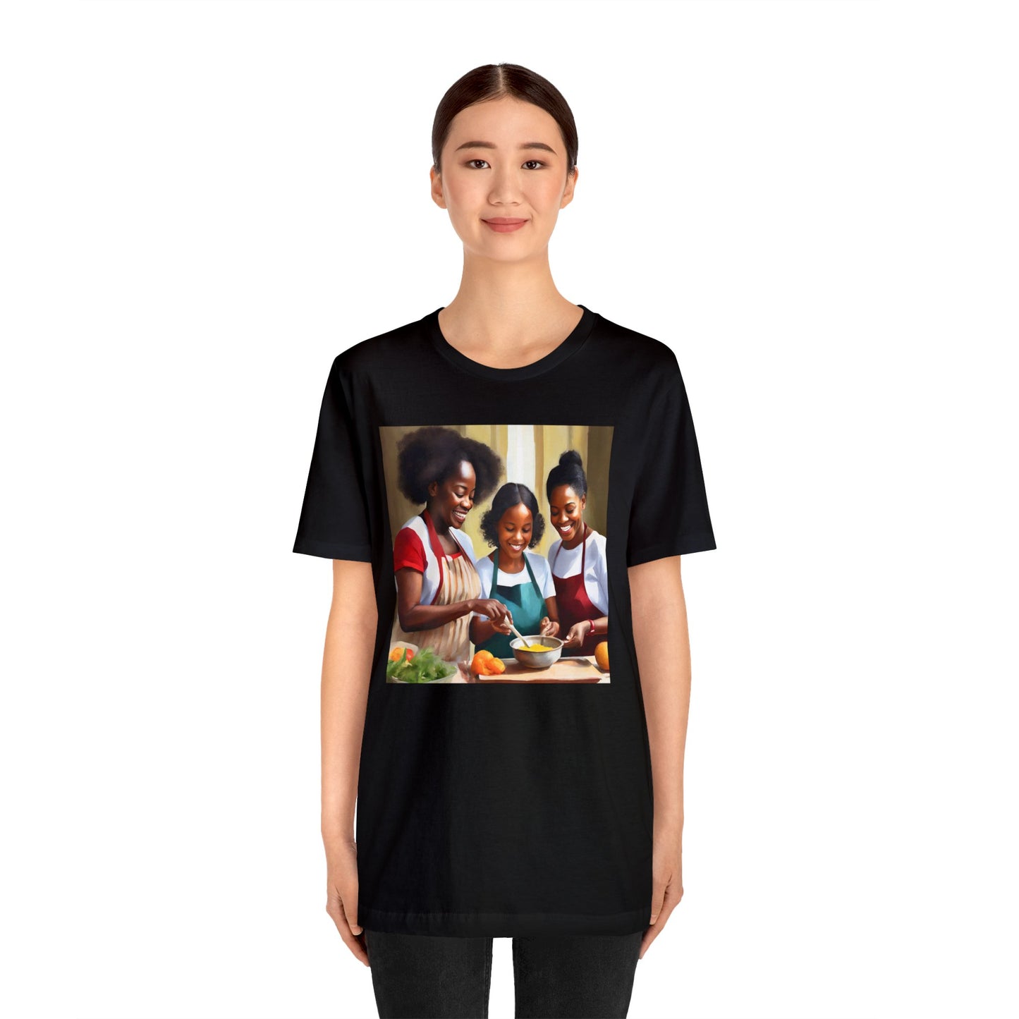 Black Women Cooking Short Sleeve Tee