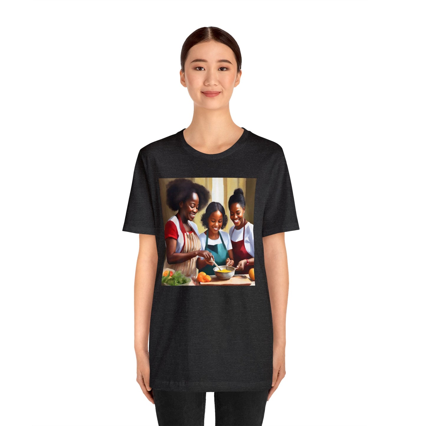 Black Women Cooking Short Sleeve Tee